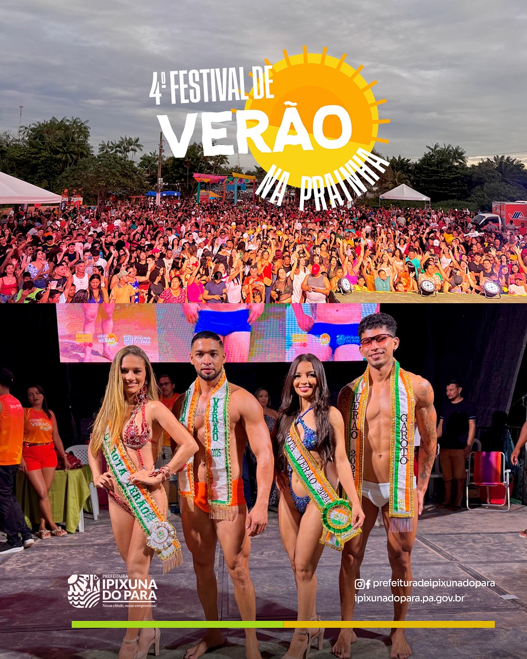 Prainha de Ipixuna do Pará durante o Festival de Verão